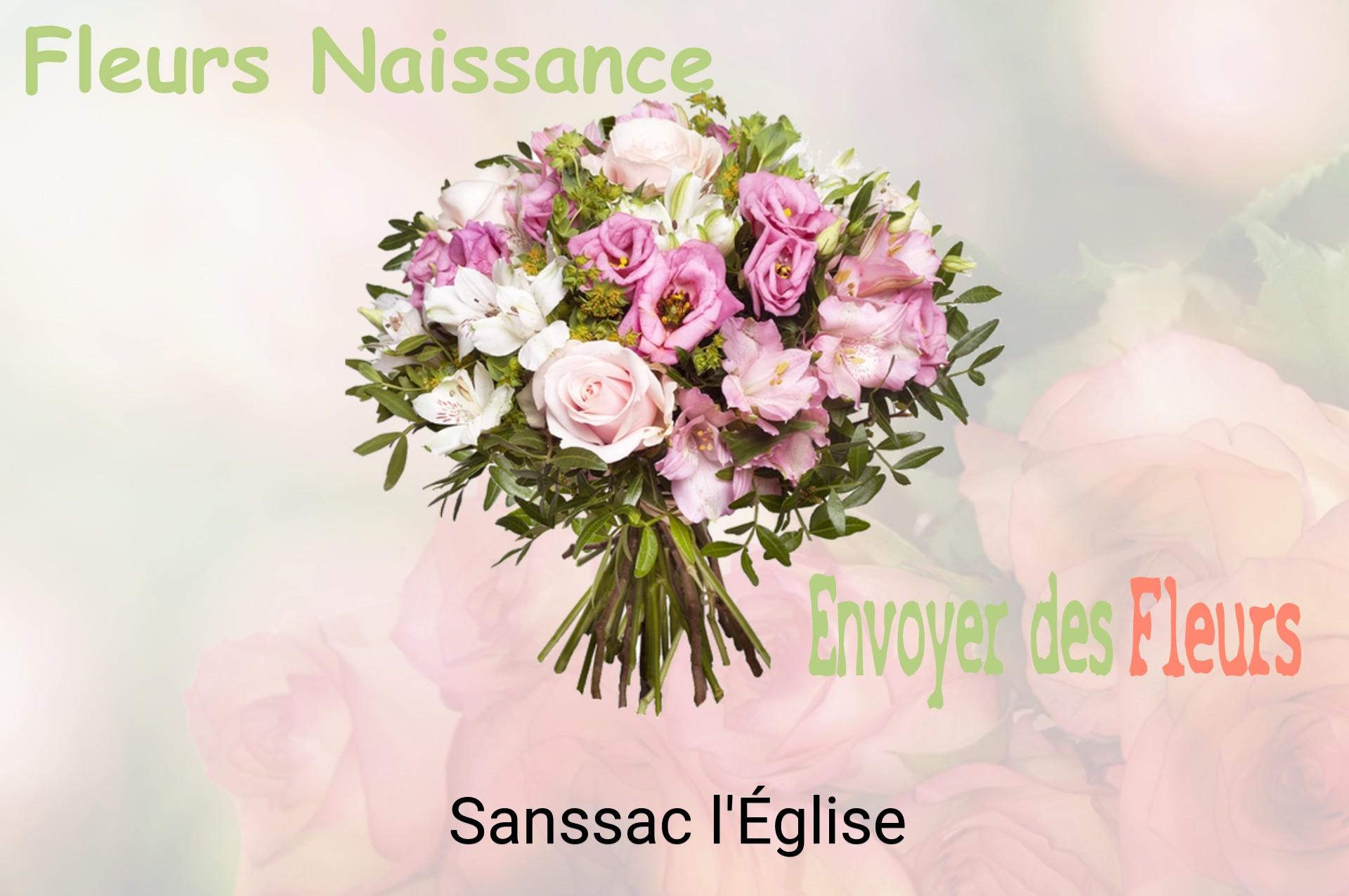 Bouquet de fleurs de naissance livré à Sanssac-l'Église